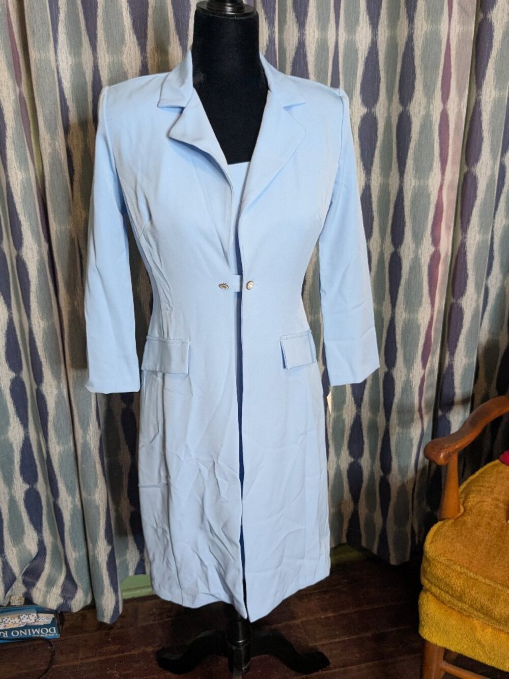 B Darlin Periwinkle Blue Dress & Jacket Suit Set Size 3/4 Dillard's